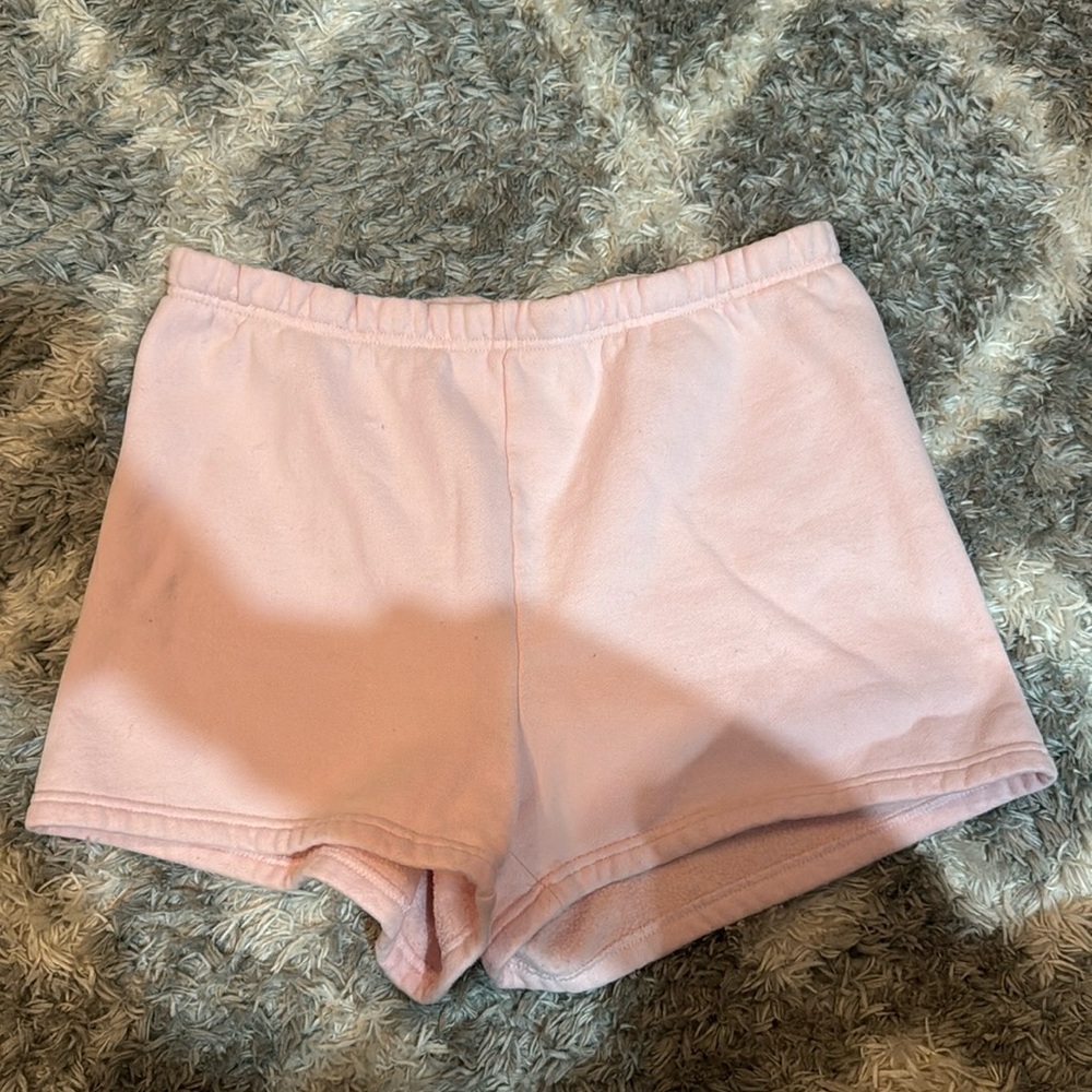 TNA Cozy AF Fleece Pink Shorts